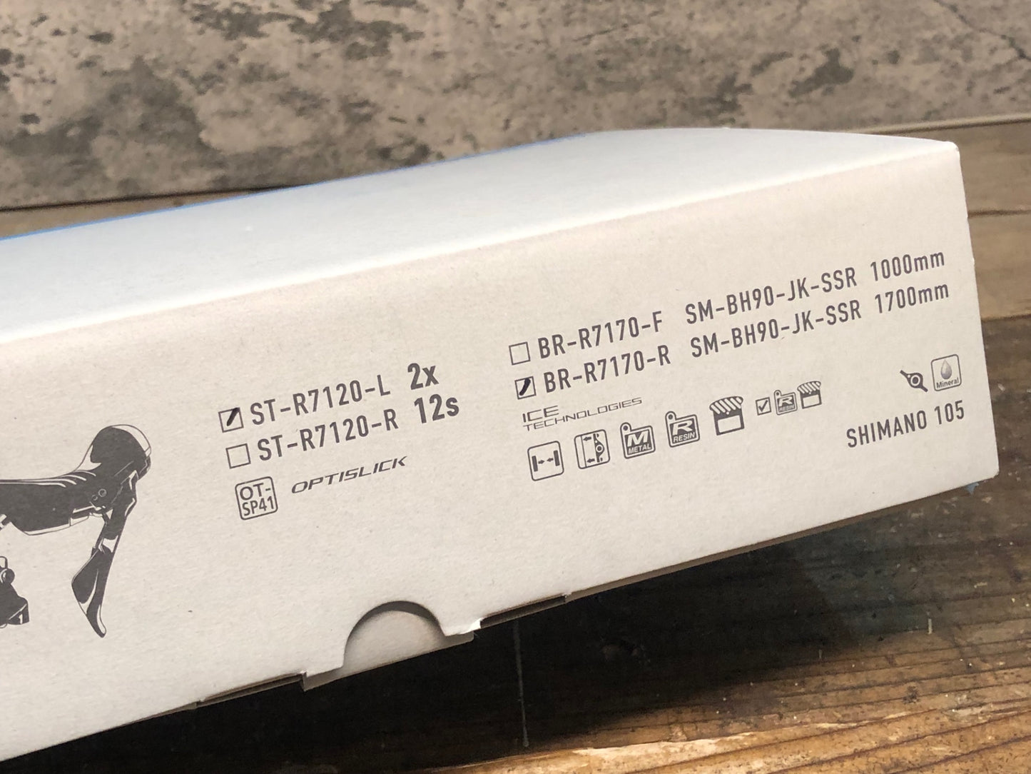 IR382 シマノ SHIMANO 105 ST-R7120 R BR-7170 F STI ディスクブレーキ セット