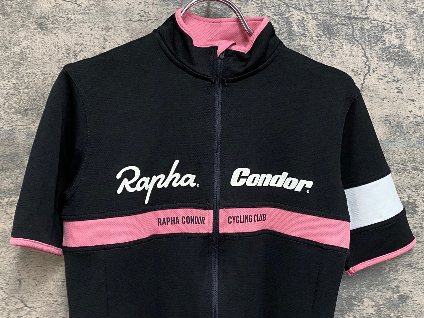 IY156 ラファ Rapha Condor CLUB 半袖 サイクルジャージ S ブラック