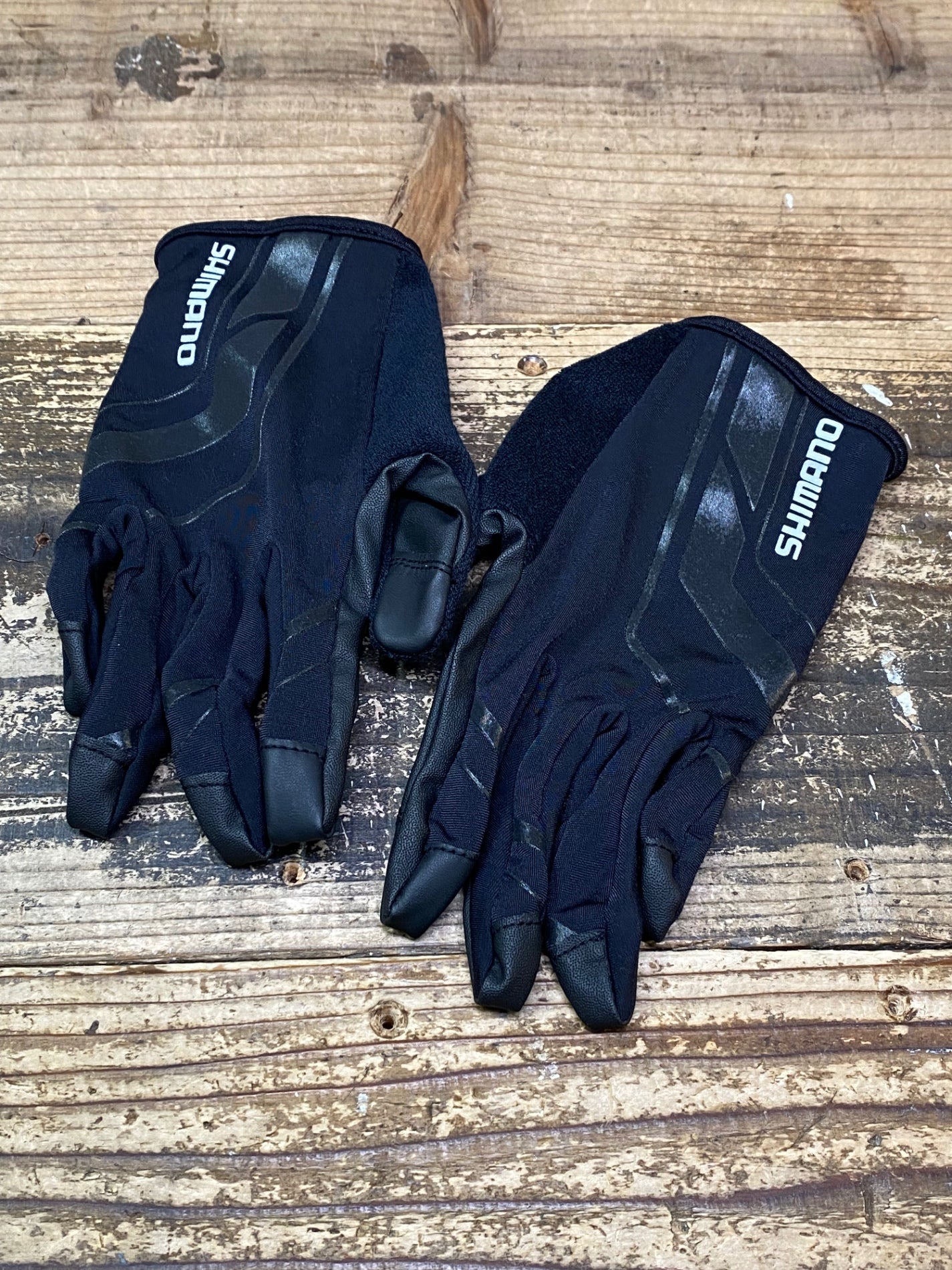 JC913 シマノ SHIMANO 長指 グローブ 黒 S