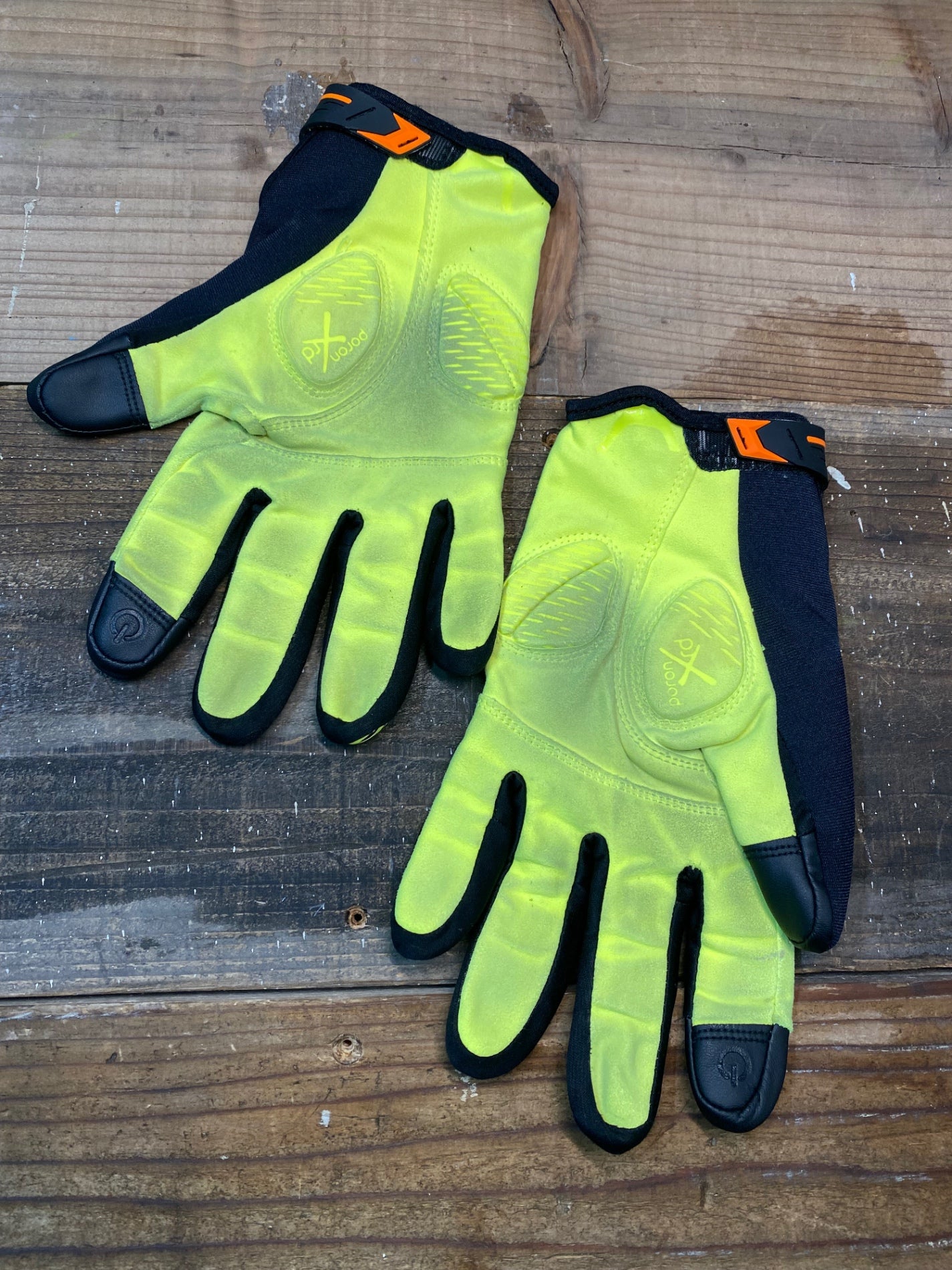 IN991 シマノ SHIMANO 長指 サイクルグローブ 黄色 黒 M