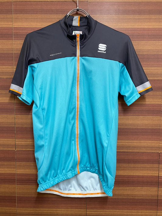 HT559 スポーツフル SPORTFUL 半袖サイクルジャージ 青 L ※ほつれあり