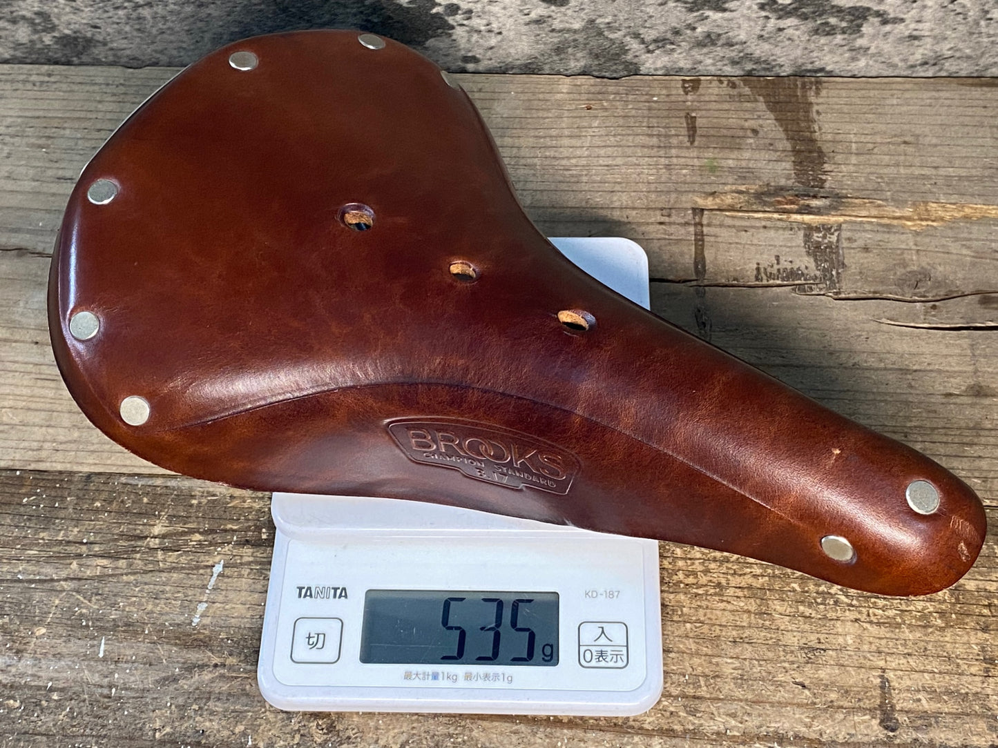 IN171 ブルックス BROOKS B17 皮 レザー サドル 茶 クロモリレール