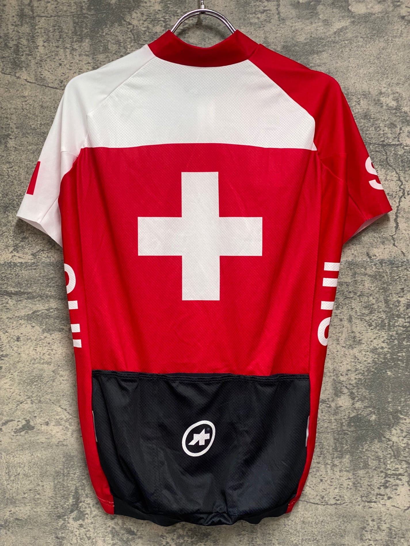 JB908 アソス ASSOS LTD EDITION TOKYO 2020 SWISS 半袖 サイクルジャージ 赤 白 M