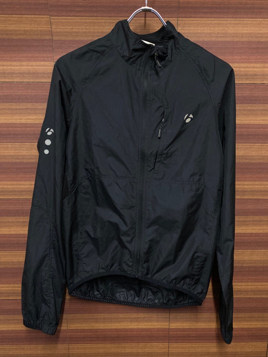 IT218 ボントレガー BONTRAGER 長袖 ウィンドブレイカー 黒 US/XS ※小穴あり