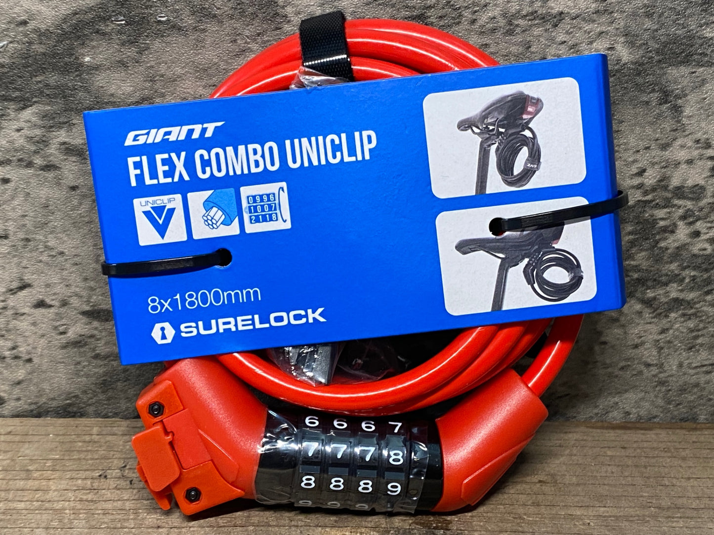 IV718 ジャイアント GIANT FLEX COMBO UNICLIP ケーブルロック