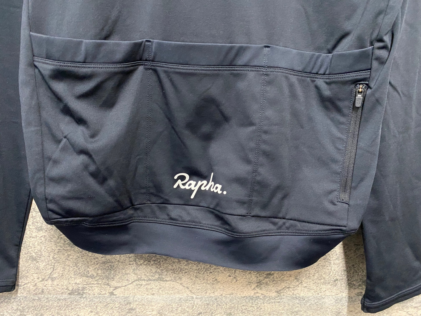 JB037 ラファ Rapha CORE LONG SLEEVE JERSEY 長袖 サイクルジャージ 黒 L 裏起毛