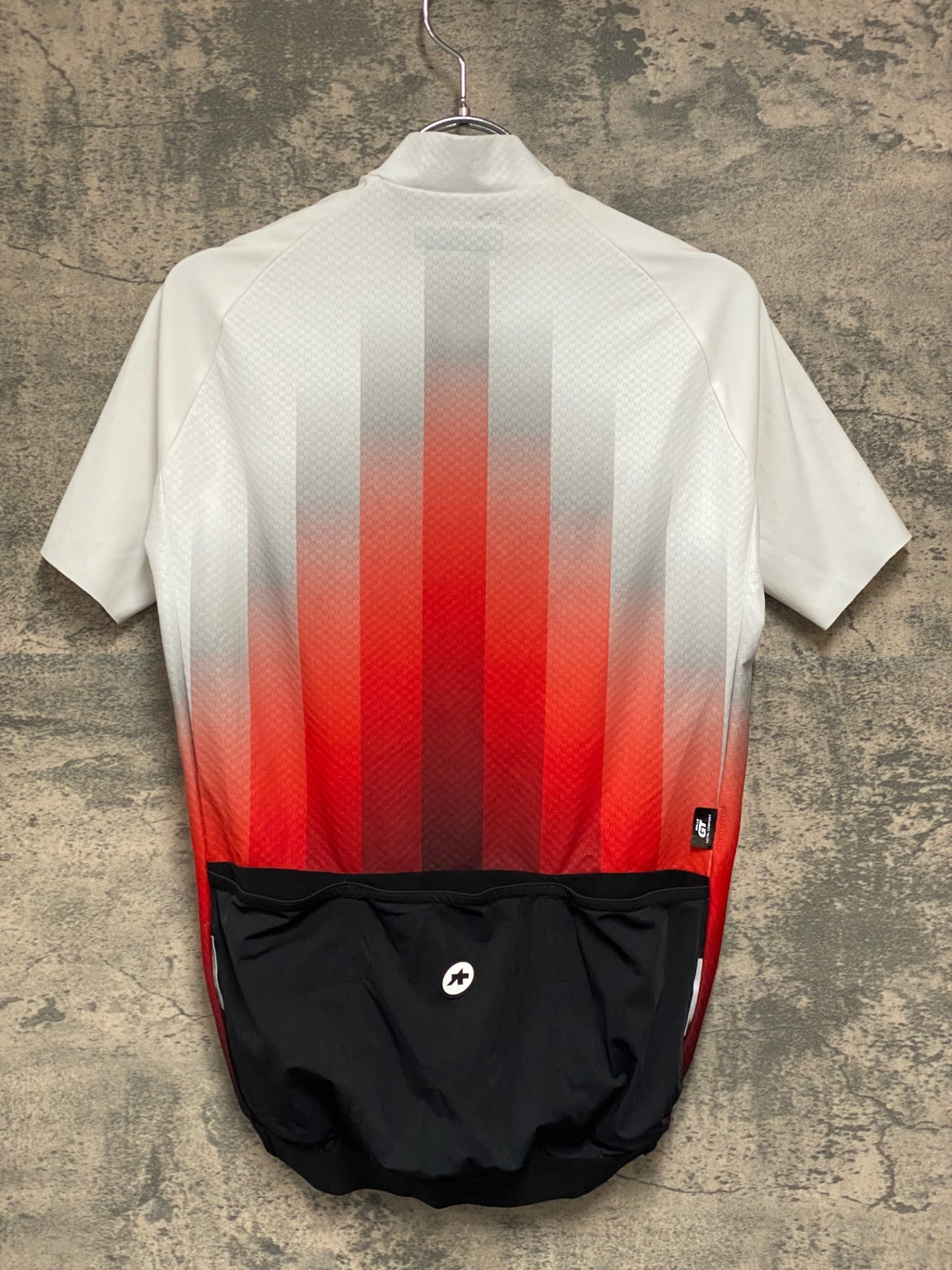 JB909 アソス ASSOS MILLE GT GRIPPETTO 半袖 サイクルジャージ 白 赤 S