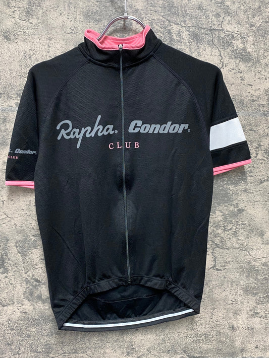 IY155 ラファ Rapha Condor 半袖 サイクルジャージ S ブラック
