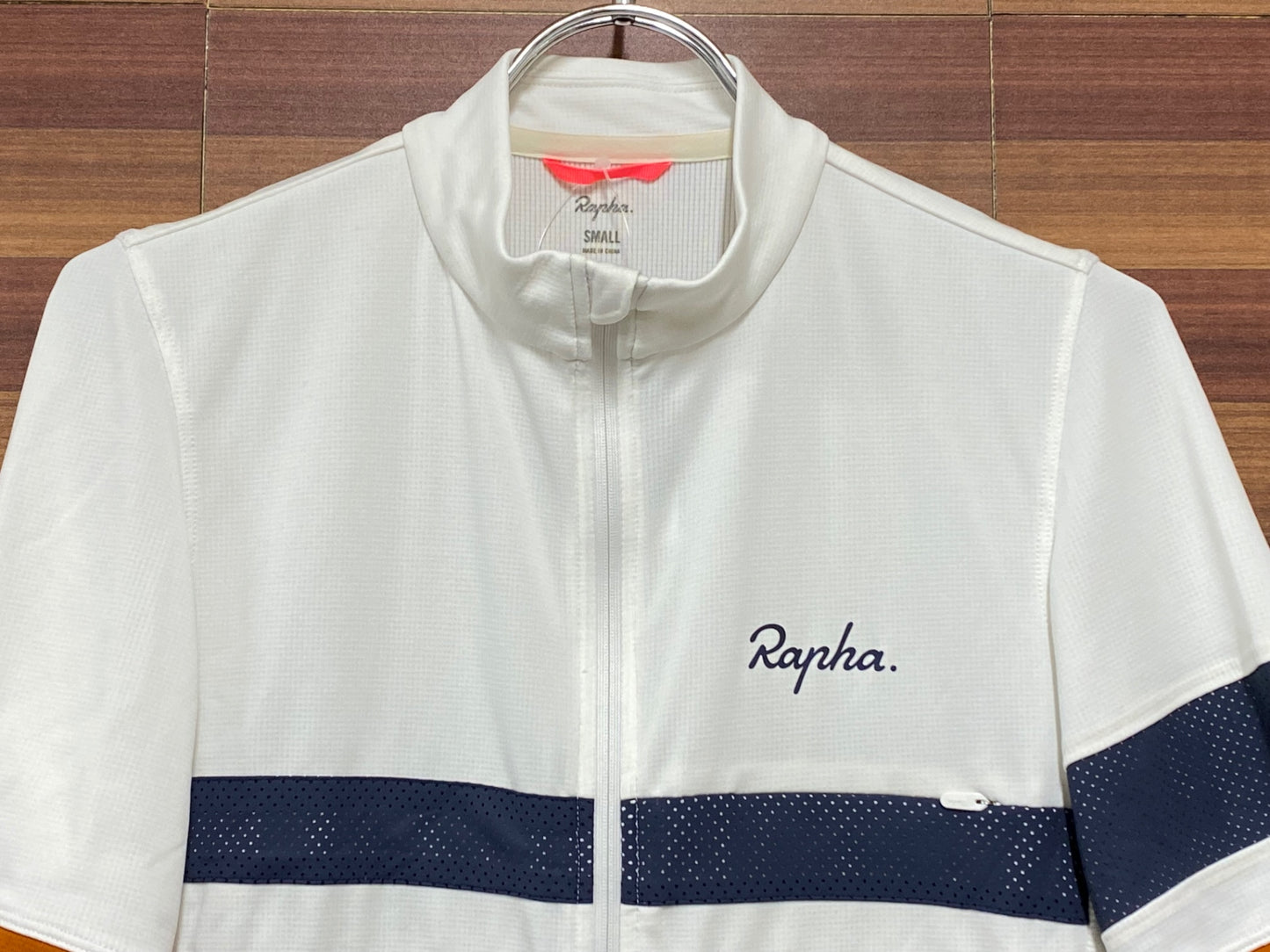 II879 ラファ Rapha BREVET LIGHTWEIGHT JERSEY 半袖 サイクルジャージ 白 S