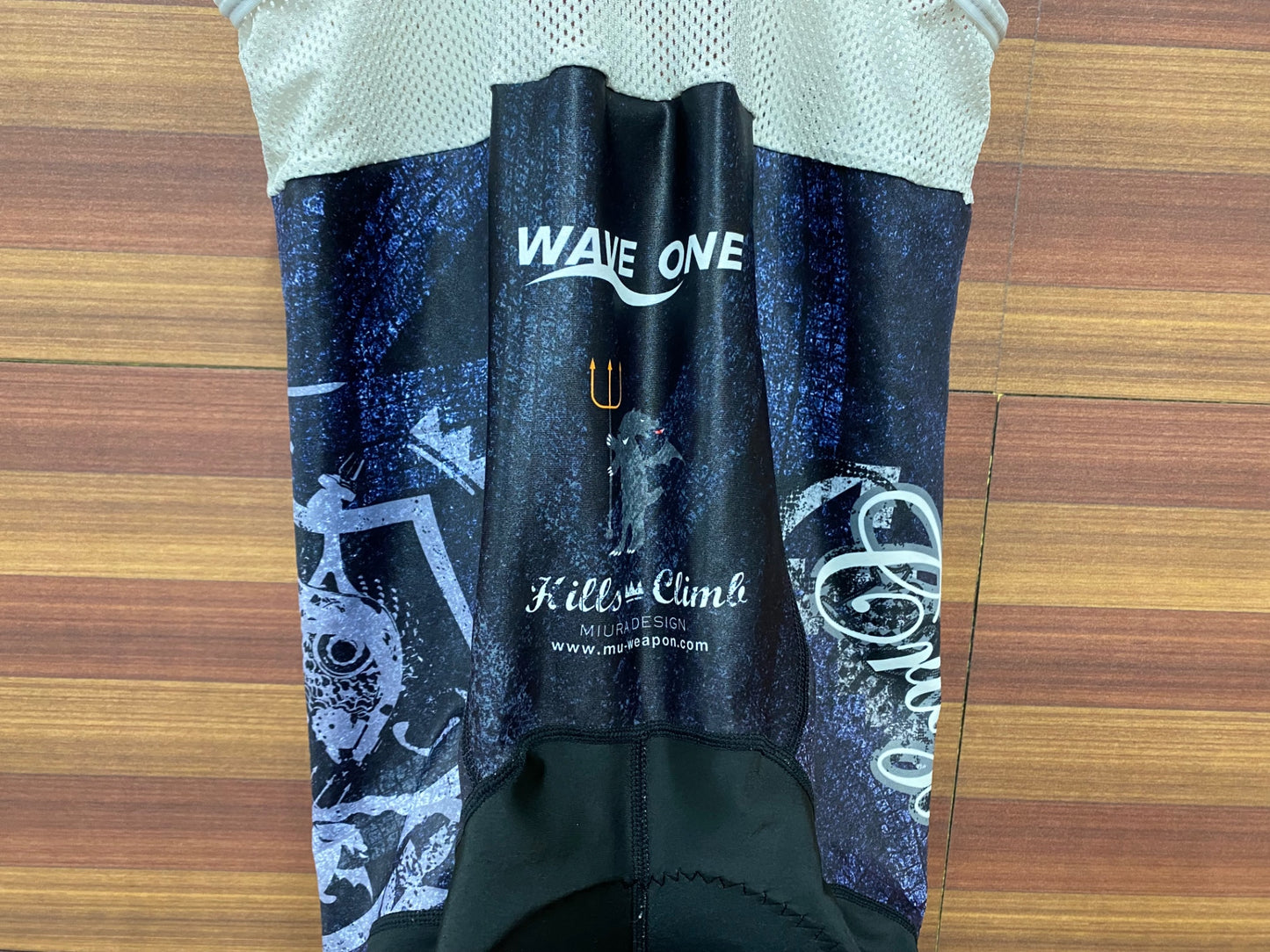 II063 ウエイブワン WAVEONE ビブショーツ 黒紫 XL