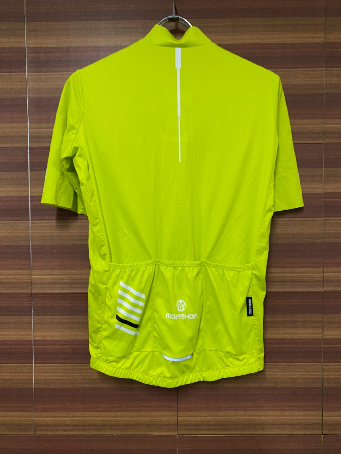 IN339 モアザン morethan 半袖 サイクルジャージ 黄 M