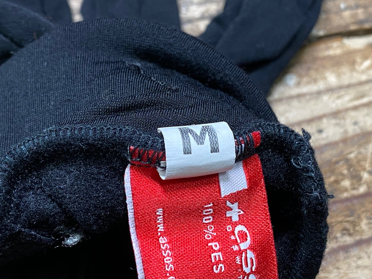 IU306 アソス Assos 裏起毛 長指 サイクルグローブ 黒 M