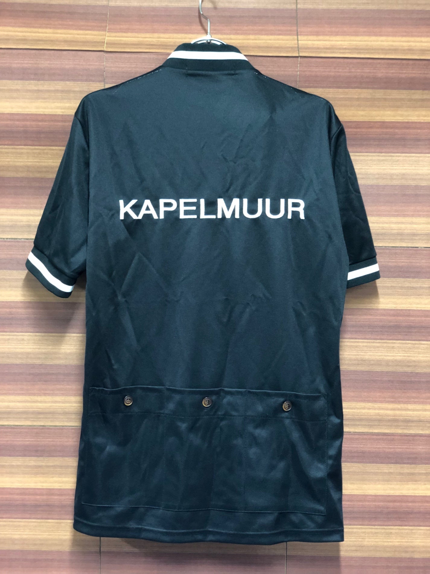 IQ844 カペルミュール KAPELMUU 半袖 サイクルジャージ 黒 ハーフジップ ※サイズ不明