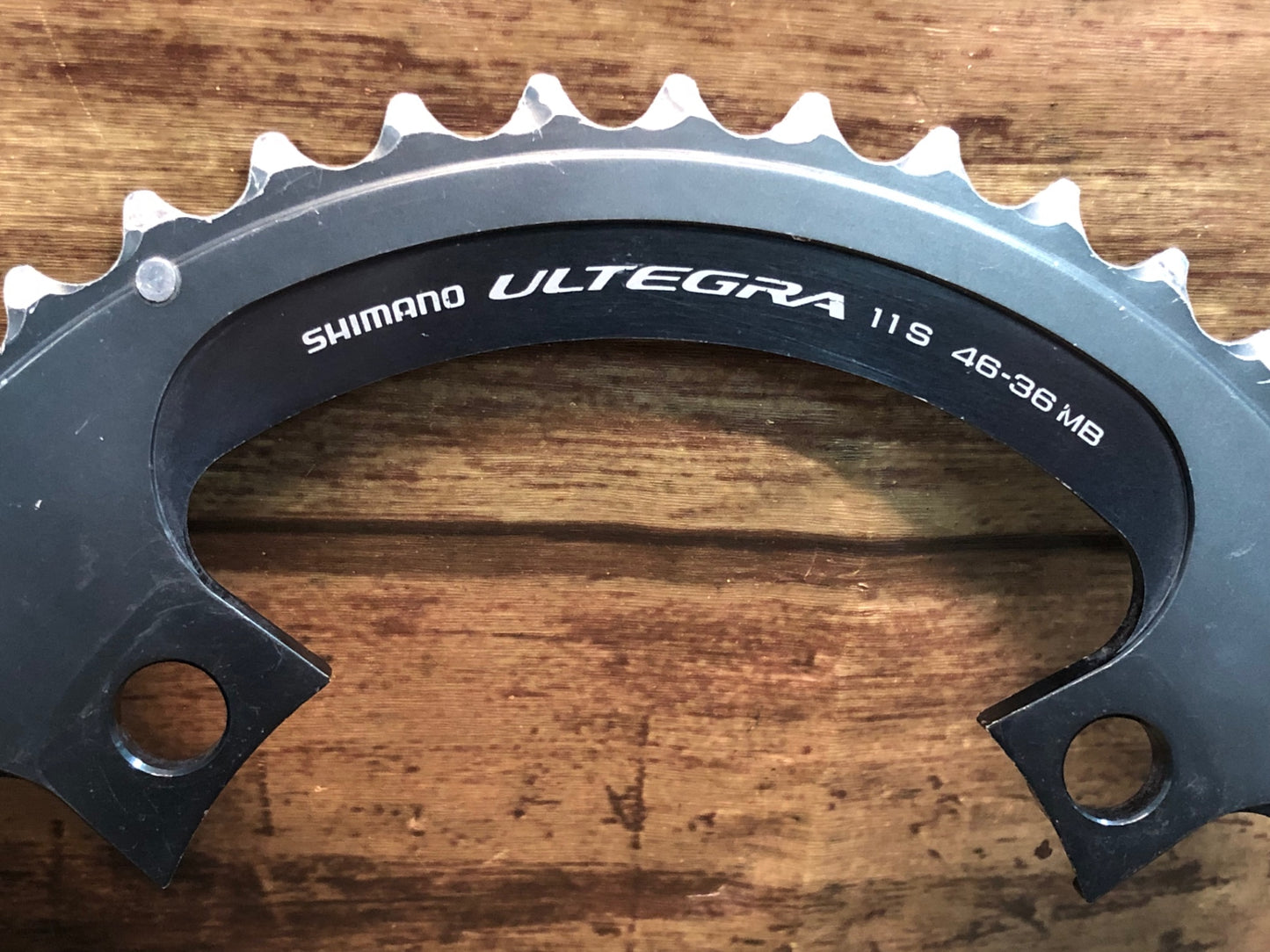 IM588 シマノ SHIMANO アルテグラ ULTEGRA FC-R8000 アウターチェーンリング 46T ※摩耗大 ジャンク