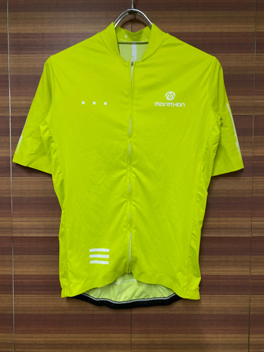 IN339 モアザン morethan 半袖 サイクルジャージ 黄 M