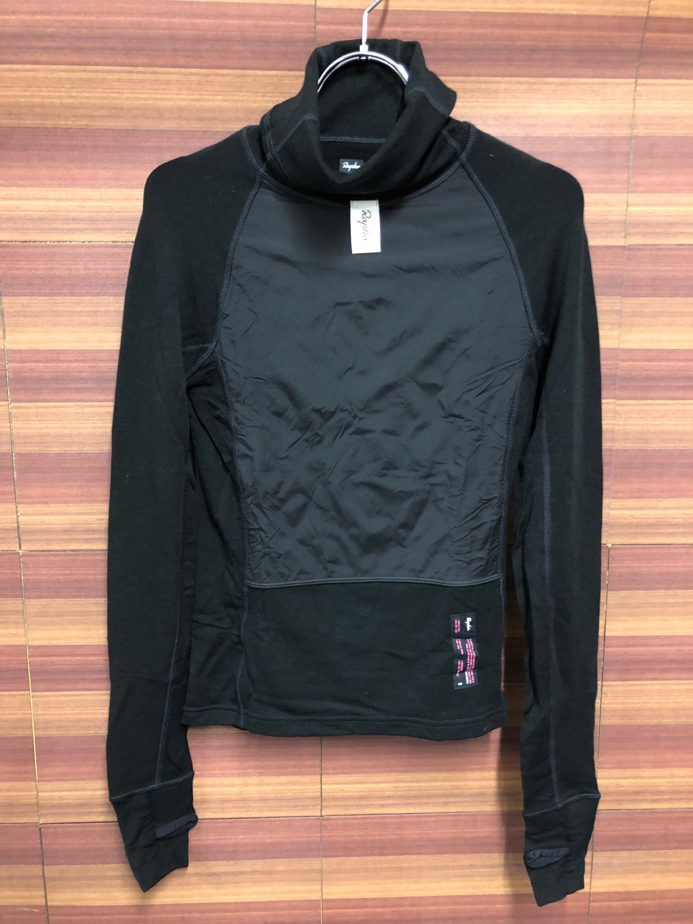 IT304 ラファ Rapha DEEP WINTER WINDBLOCK BASE LAYER 長袖 べースレイヤー 黒 XS