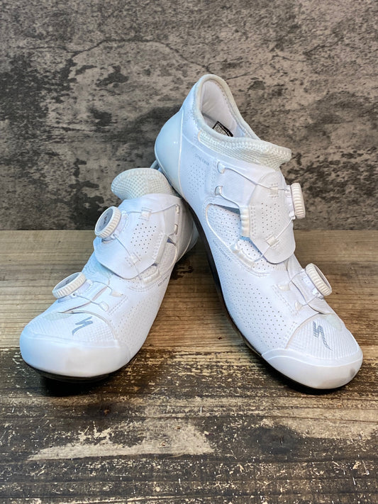 IY422 スペシャライズド SPECIALIZED エスワークス S-WORKS ARES ビンディングシューズ 白 EU 40