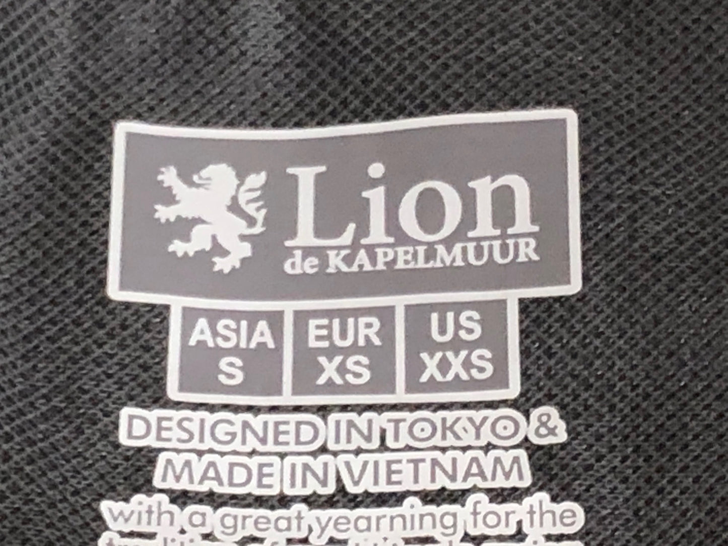 IL925 リオンドカペルミュール Lion de KAPELMUUR 長袖 レインジャケット 黒 S