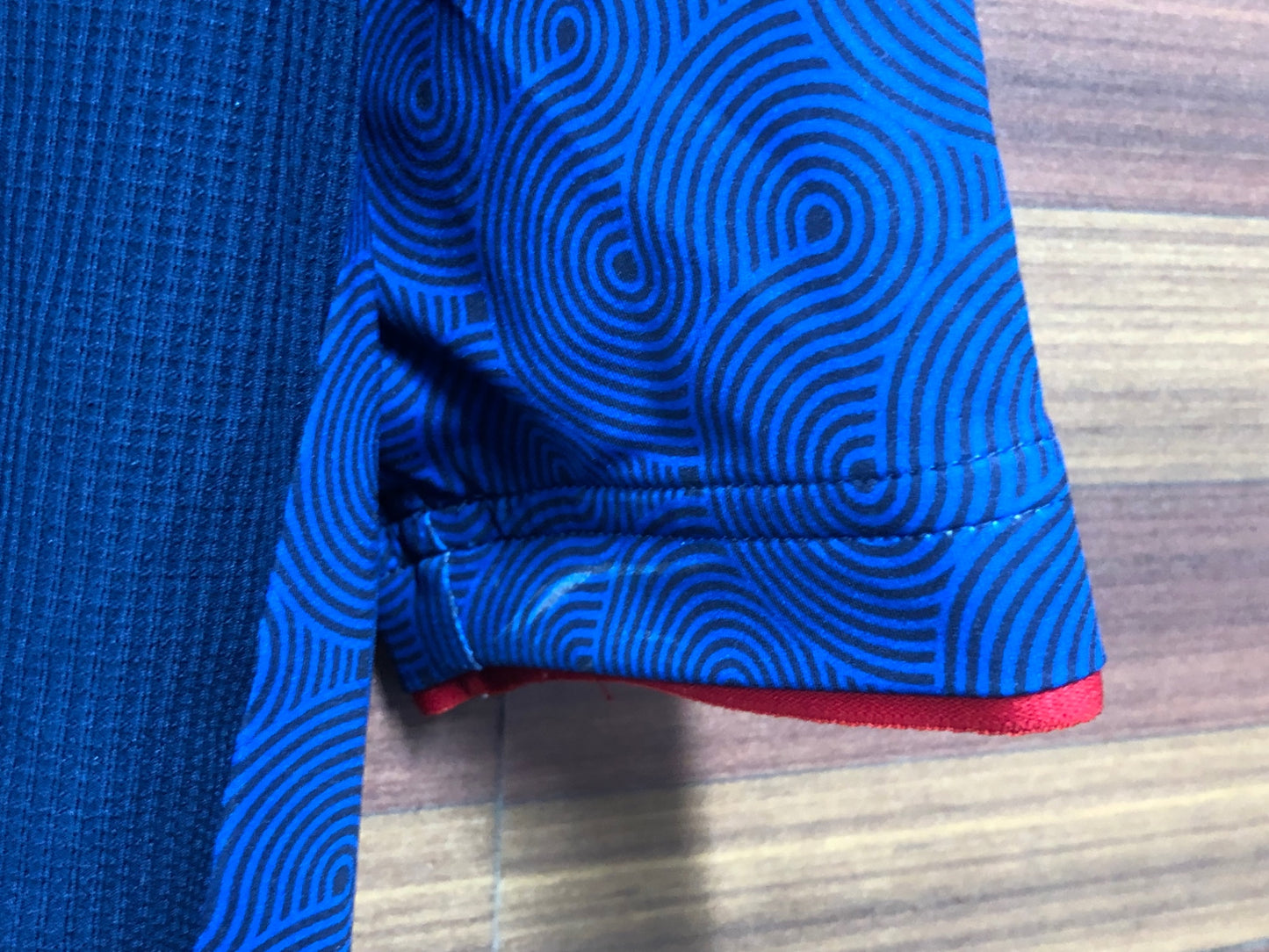 IQ739 イザドア Isadore 半袖 サイクルジャージ 紺 赤 XS