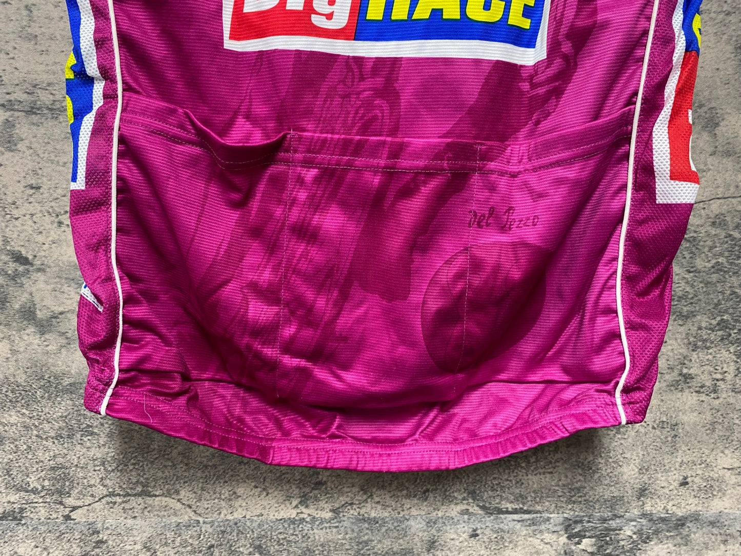 JD291 サンティーニ Santini 半袖 サイクルジャージ ピンク XL ハーフジップ Giro d'Italia