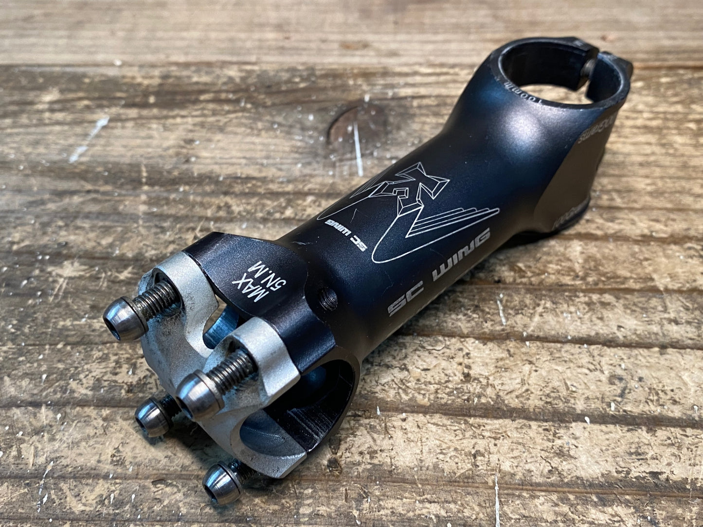 IP086 KCNC SC WING アルミ ステム 黒 100mm Φ26.0 OS