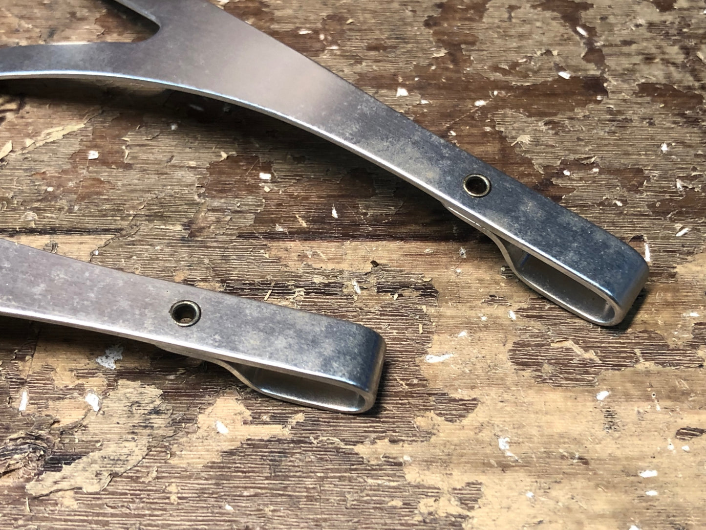 IJ945 カンパニョーロ Campagnolo Cレコード C RECORD トゥクリップ エアロペダルクリップ アルミ