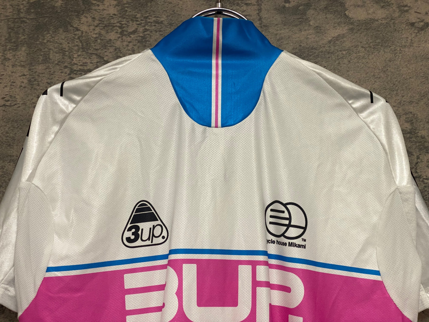 IZ836 アソス ASSOS 半袖 サイクルジャージ 白/ピンク/青 Sサイズ 未使用品 チームジャージ