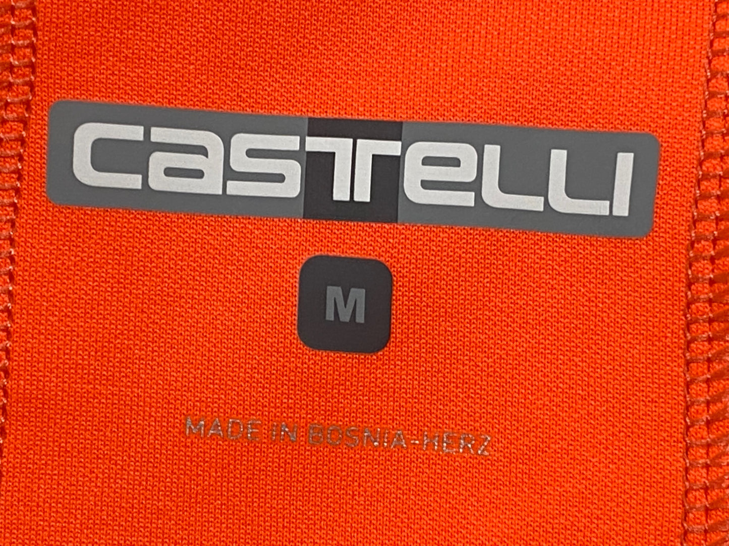 IB676 カステリ CASTELLI 長袖 サイクルジャケット オレンジ レディース M 裏起毛 GORE-TEX