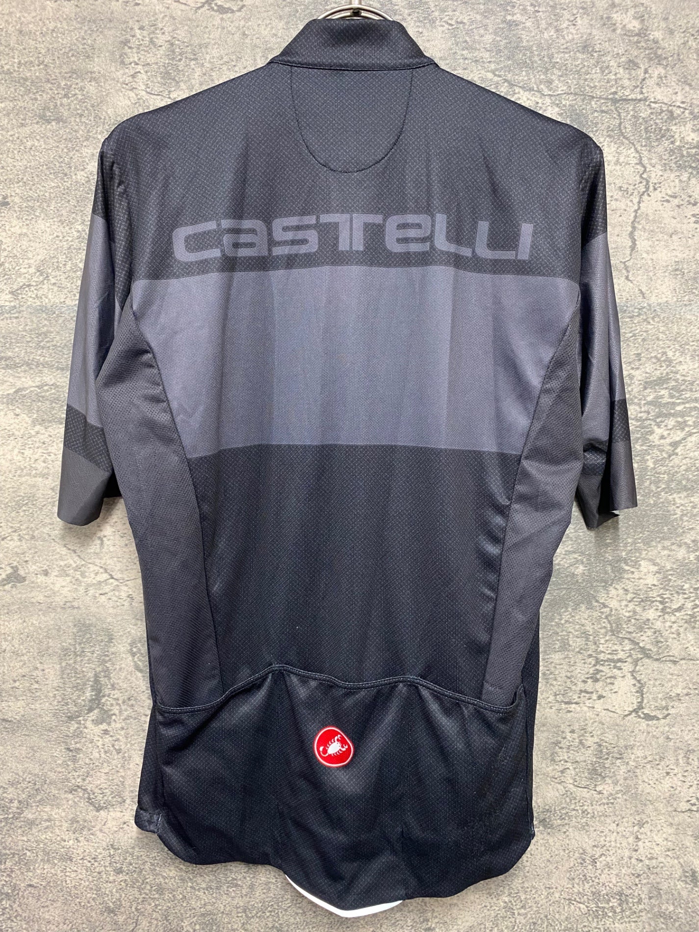 JD295 カステリ CASTELLI 半袖 サイクルジャージ 黒 L