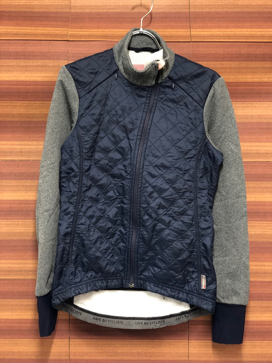 IS743 カフェドシクリステ CAFE DU CYCLISTE Heidi Winter Jacket 長袖 サイクルジャケット 紺 グレー S ※タグカット