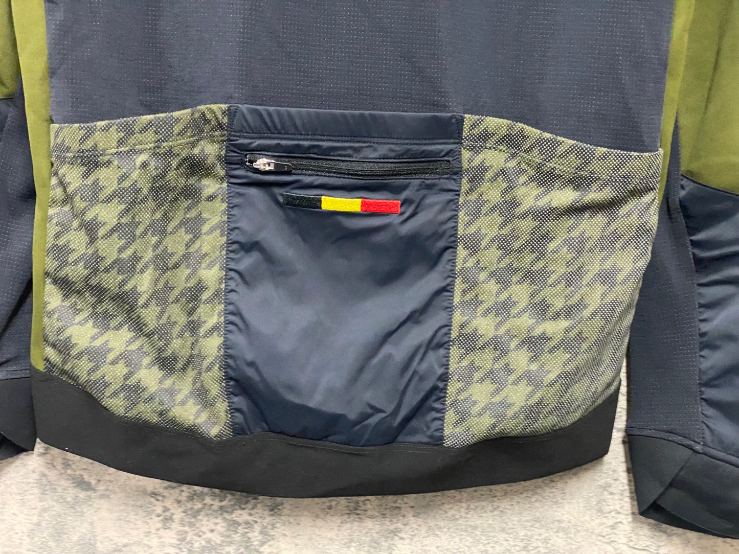 IZ764 カペルミュール KAPELMUUR 長袖 サイクルジャケット 紺 黒 M 裏起毛