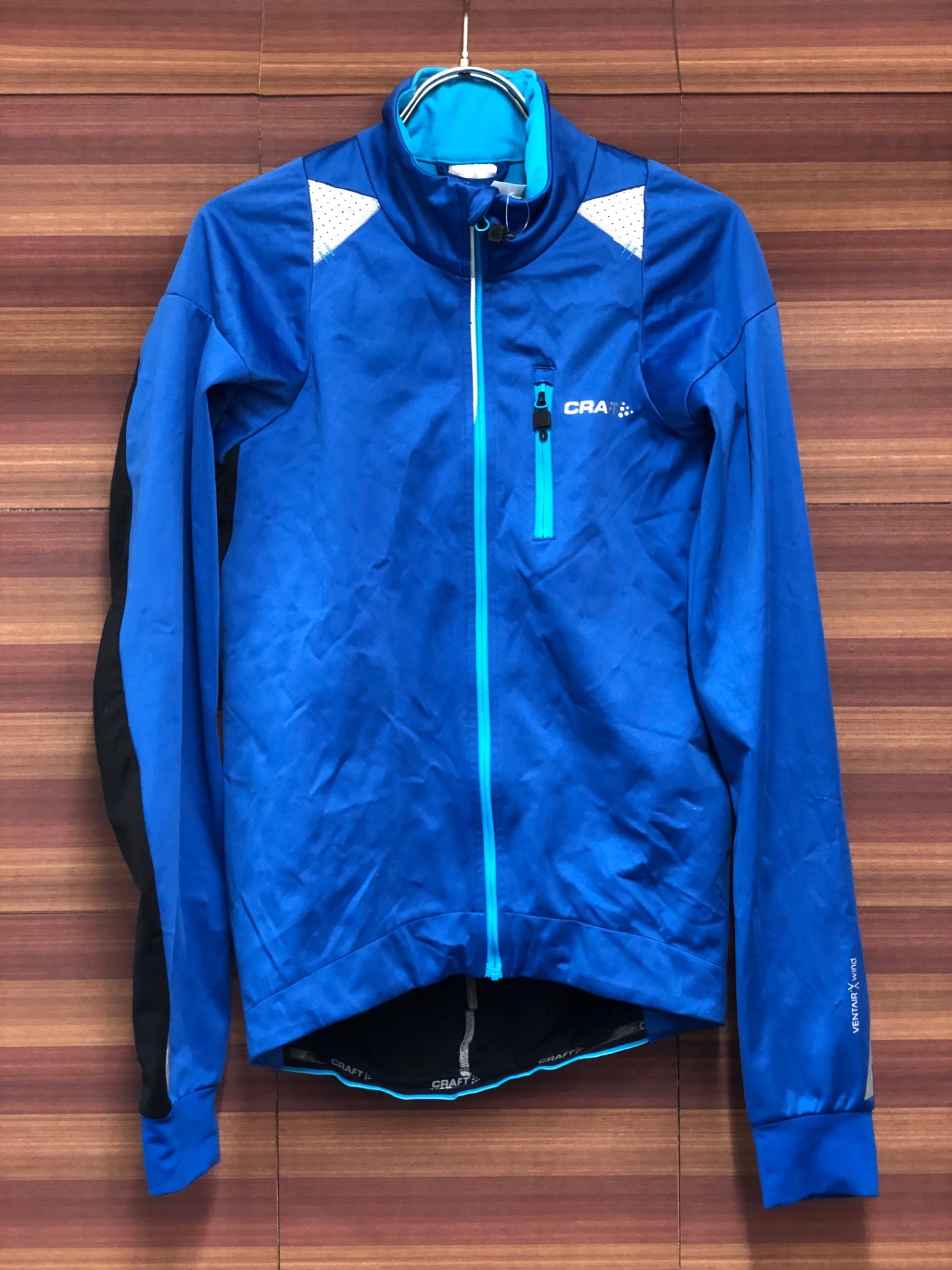 IR201 クラフト CRAFT 長袖サイクルジャケット 青 S 裏起毛