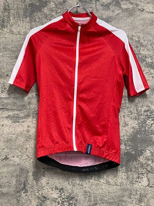 JB577 ラパッション la PASSIONE 半袖 サイクルジャージ 赤 XS