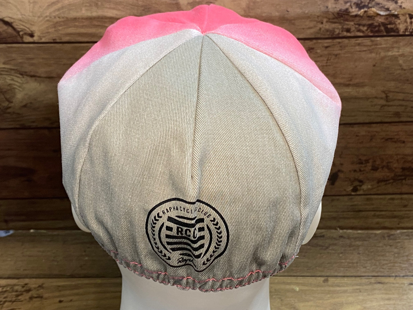 II641 ラファ Rapha RCC MEMBERSHIP CAP サイクルキャップ ピンク グレー ワンサイズ