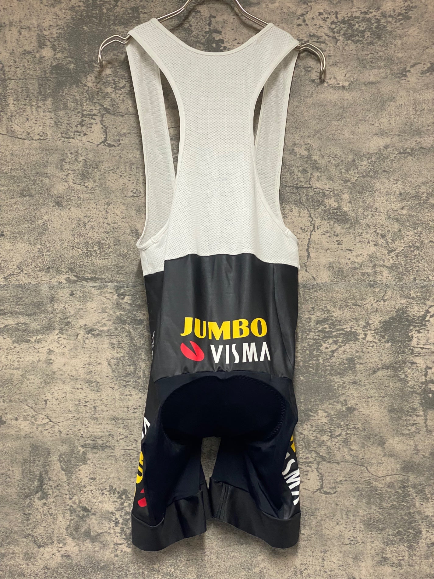 IZ656 アグ AGU 半袖 サイクルジャージ 黒 黃 M JUMBO VISMA 上下セット