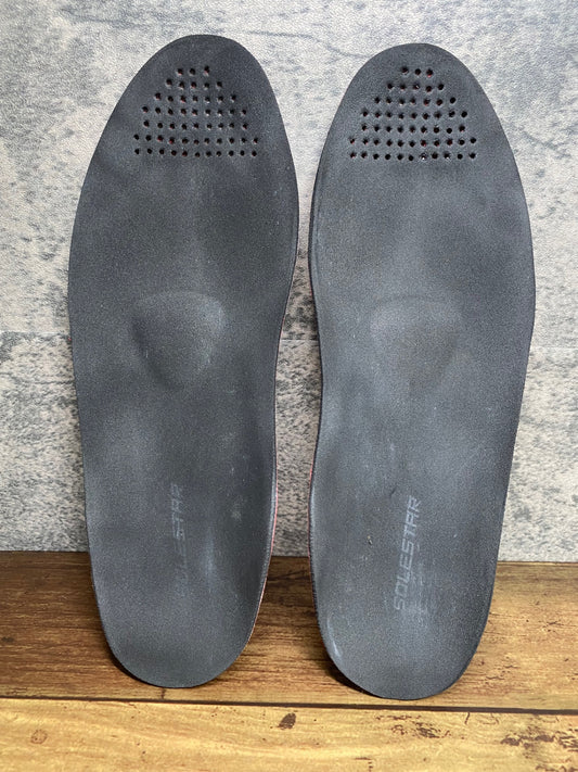IX272 ソールスター SOLESTAR インソール カーボン 赤 実測25.0cm