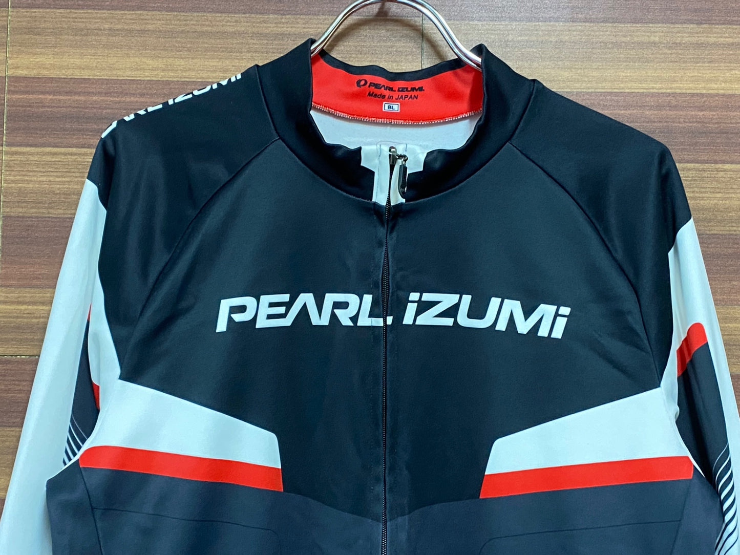 HS839 パールイズミ PEARL iZUMi 長袖 サイクルジャージ 黒 白 赤 BL 裏起毛 ※汚れ