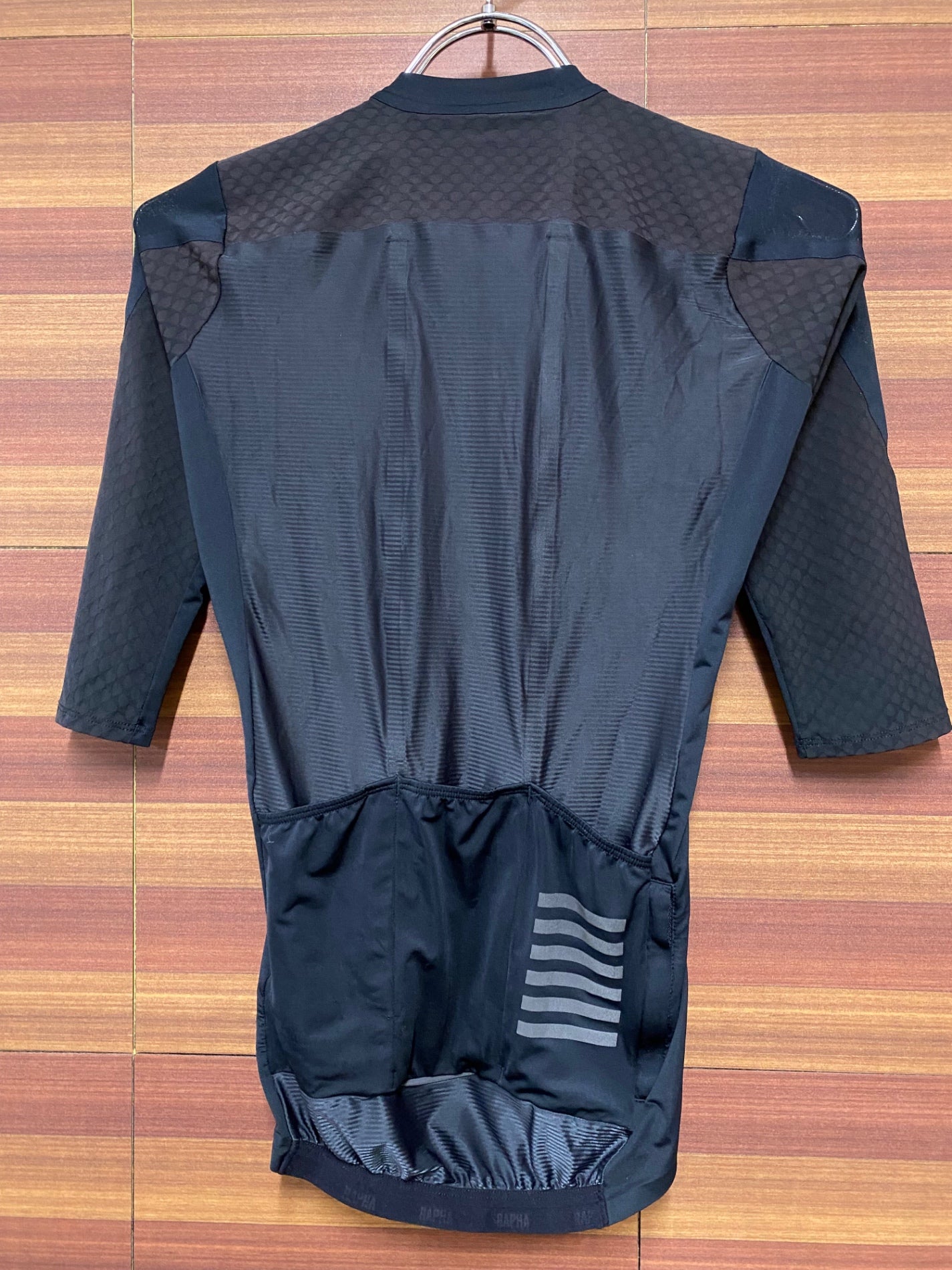 IH338 ラファ Rapha PRO TEAM AERO JERSEY 半袖 サイクルジャージ 黒 XS