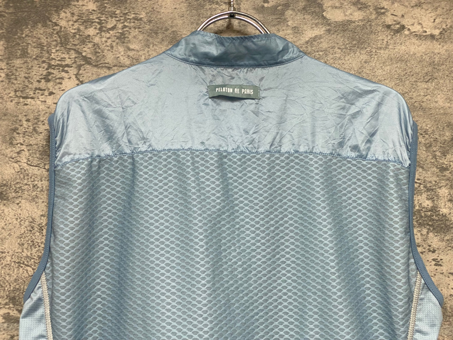 JA881 プロトンドパリ Peloton de Paris サイクルベスト ジレ 水色 L
