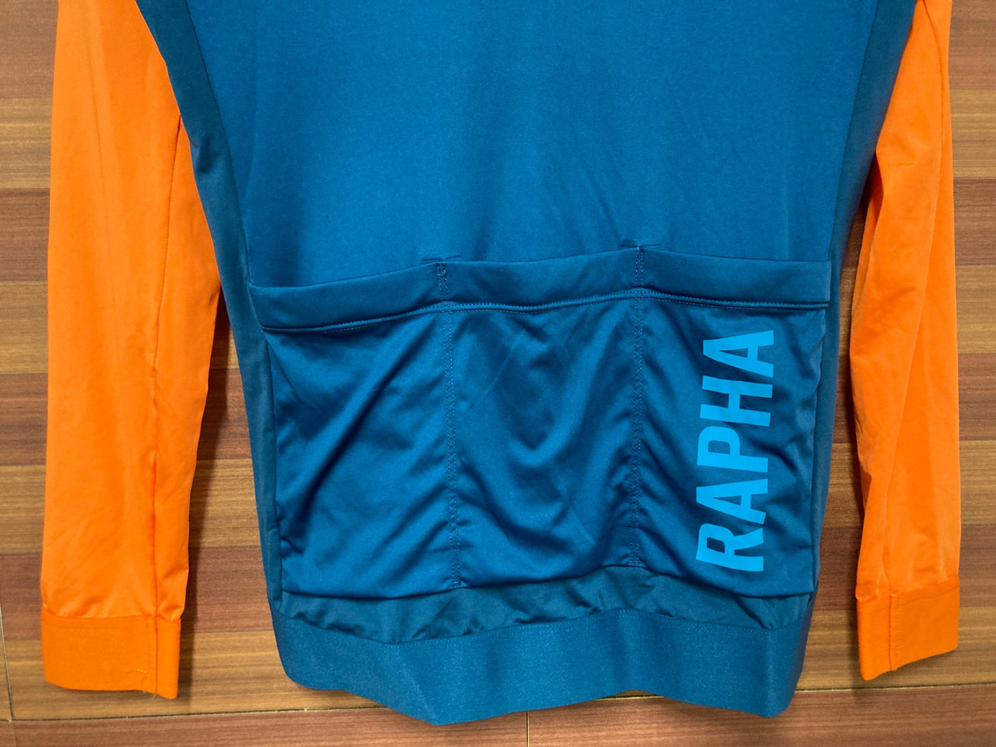 IM302 ラファ Rapha PRO TEAM LONG SLEEVE TRAINING JERSEY 長袖 サイクルジャージ 青 オレンジ S
