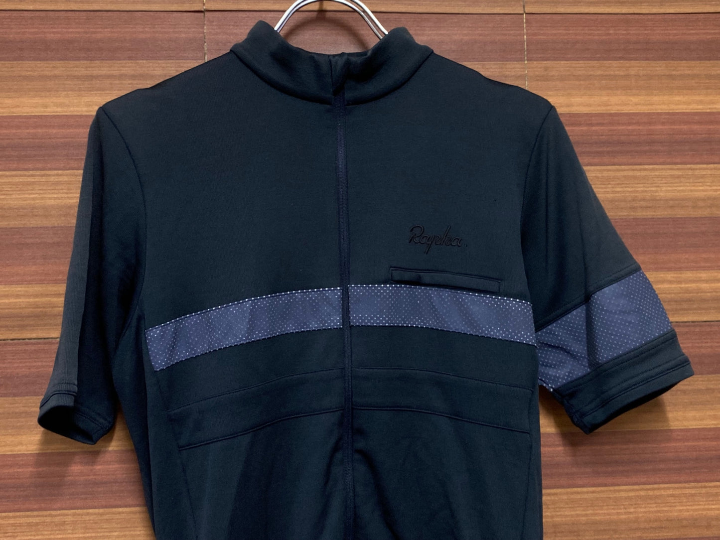 IS671 ラファ RAPHA BREVET JERSEY 半袖 サイクルジャージ 黒 Ｍ