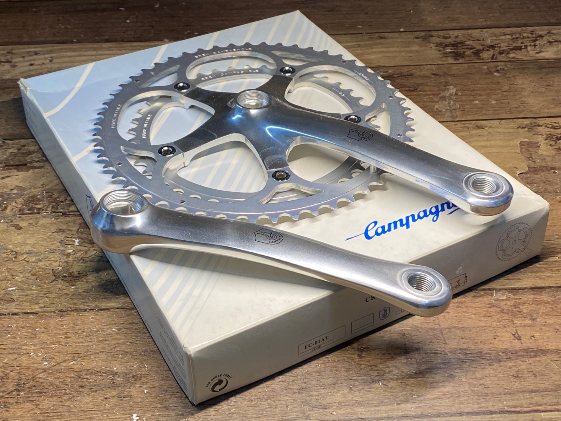 HX758 カンパニョーロ CAMPAGNOLO アテナ ATEHNA クランクセット 170mm 53/42T スクエアテーパー