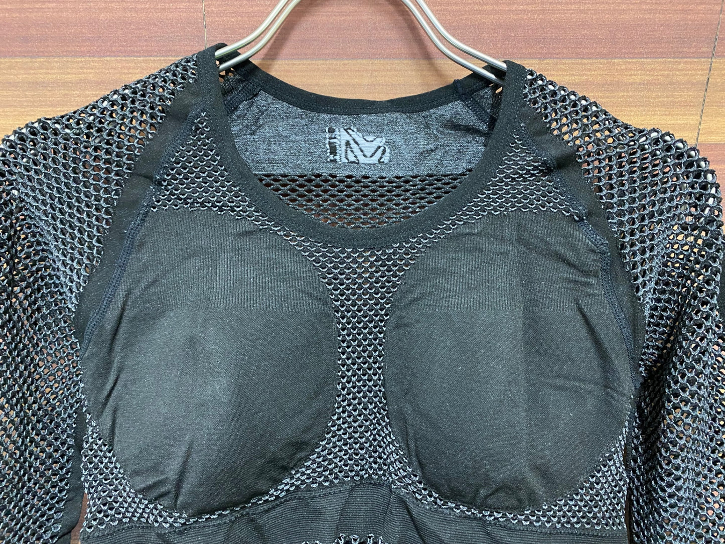 IQ214 ミレー MILLET 七分袖 ベースレイヤー 黒 レディース サイズSCD メッシュ