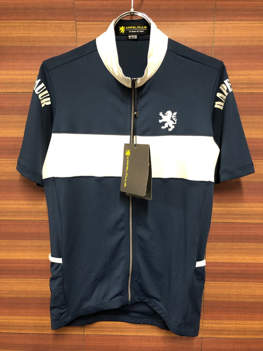 IP608 カペルミュール kapelmuur 半袖サイクルジャージ 白紺 ASIA M