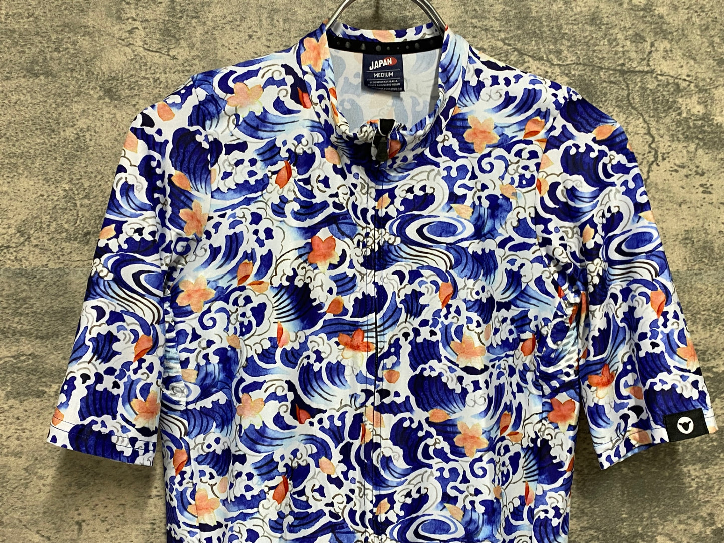 JB511 ブラックシープ BLACK SHEEP 半袖 サイクルジャージ 青 白 M JAPAN