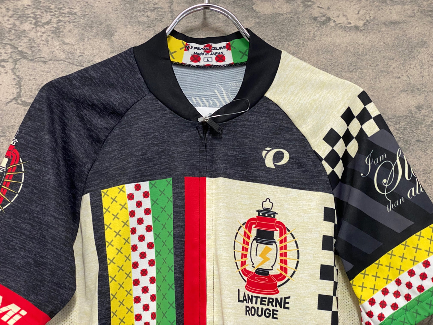 JA638 パールイズミ PEARL iZUMi 半袖 サイクルジャージ 黒 L LANTERNE ROUGE