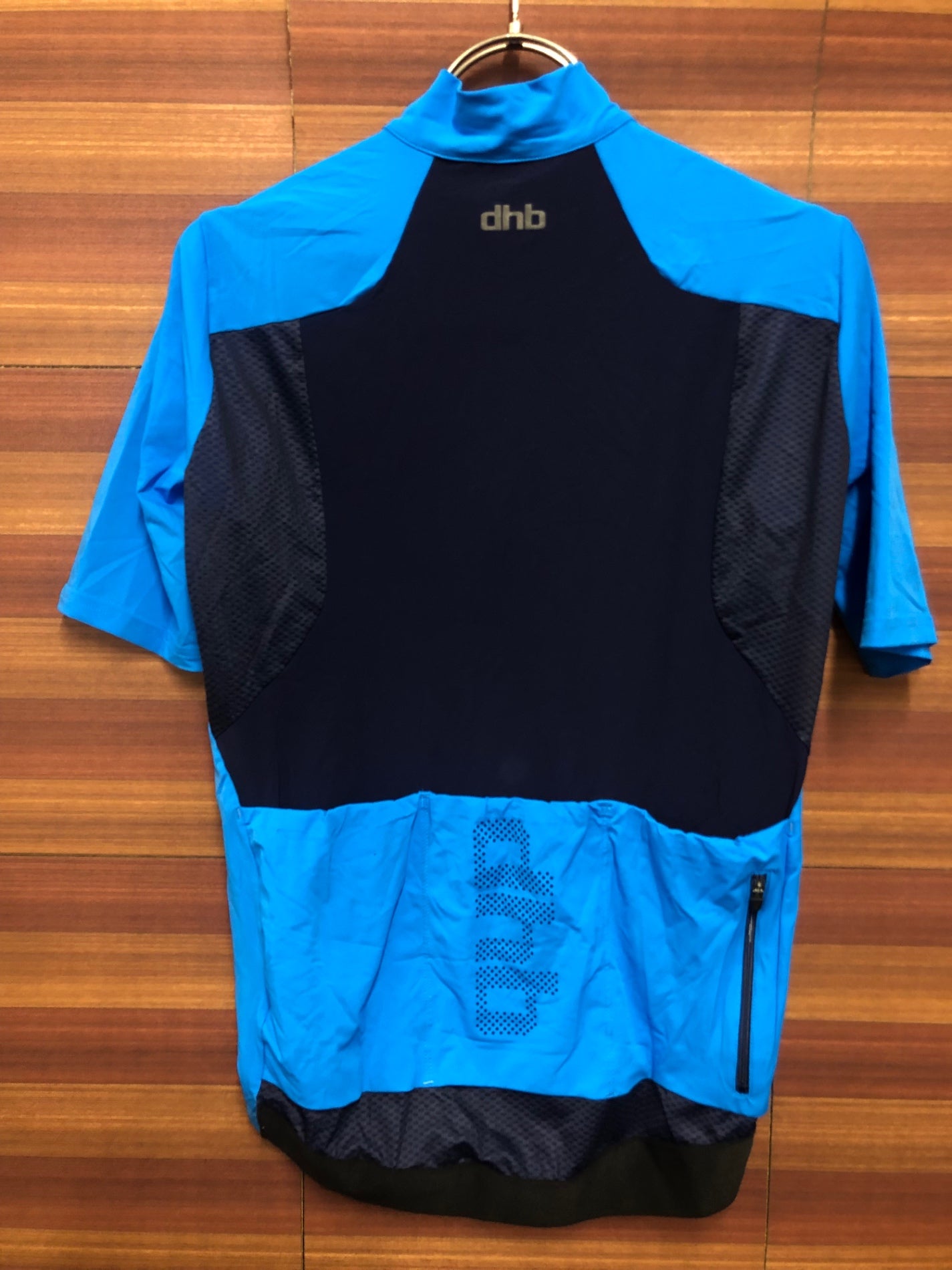 IU247 dhb 半袖 サイクルジャージ 青 紺 XS