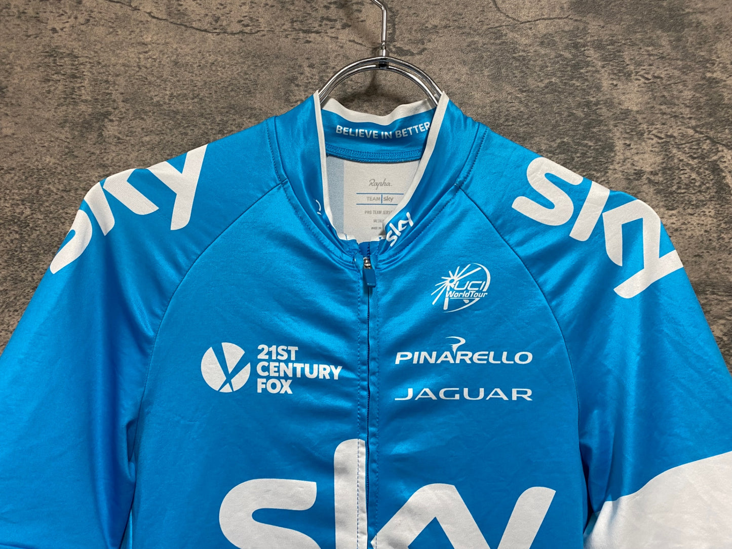 JC818 ラファ Rapha PRO TEAM JERSEY 半袖 サイクルジャージ 水色 M TEAM sky