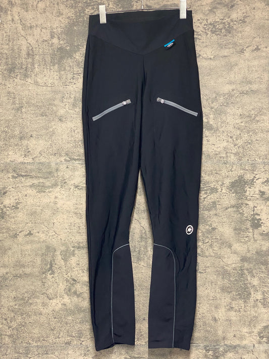 IY026 アソス Assos OFF-ROAD TRAIL EXPLORER WINTER CARGO PANTS レーサータイツ 黒 S W/20 裏起毛