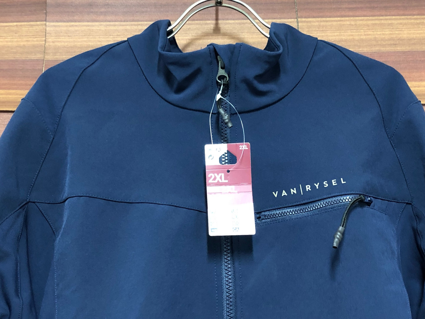 IT573 ヴァンリーゼル VAN RYSEL 長袖サイクルジャケット 紺 2XL